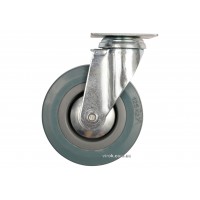 Колесо для тележки резиновое с вращающейся опорой VOREL Ø125 x 27 x 161 мм 50 кг Колесо для тележки резиновое с вращающейся опорой VOREL Ø125 x 27 x 161 мм 50 кг