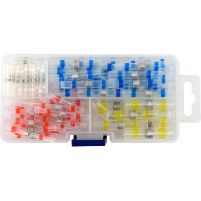 Кембрики термоусадочные до 105 °C с оловом YATO, для проводников 0.25-6 мм², 100 шт. Кембрики термоусадочные до 105 °C с оловом YATO, для проводников 0.25-6 мм², 100 шт.