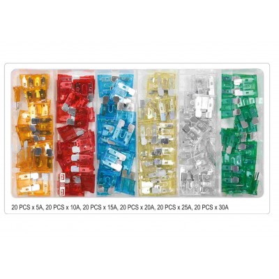 Набор предохранителей YATO STANDARD 120 шт Набор предохранителей YATO STANDARD 120 шт