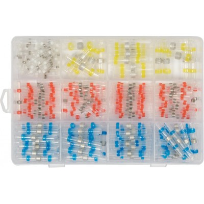 Кембрики термоусадні при t≤ 105°C з припоєм YATO, для провідників 0,25- 6,0 мм², 220 шт Кембрики термоусадні при t≤ 105°C з припоєм YATO, для провідників 0,25- 6,0 мм², 220 шт