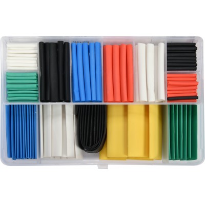 Кембрики термоусадочные до 125 °C YATO различных размеров 171 шт.