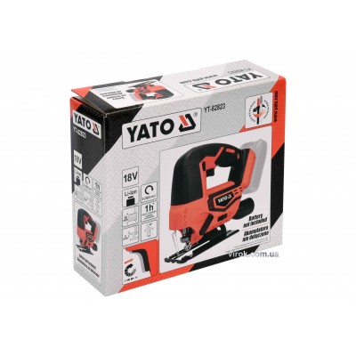 Лобзик аккумуляторный YATO Li-Ion 18 В 50 мм (без аккумулятора и зарядного устройства) Лобзик аккумуляторный YATO Li-Ion 18 В 50 мм (без аккумулятора и зарядного устройства)
