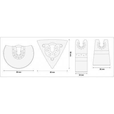 Многофункциональный инструмент аккумуляторный YATO Li-Ion 18 В 2 Ач 18000 об/мин