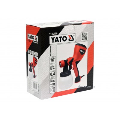 Краскораспылитель YATO 500 Вт 1 л Краскораспылитель YATO 500 Вт 1 л