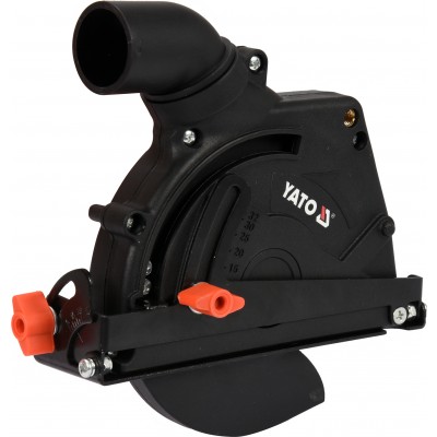 Кожух пылезащитный YATO к КШМ на диск Ø125 мм, глубина реза 32 мм, диапазон 28-36 мм