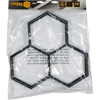 Формы из полипропилена для изготовления брусчатки VOREL 360 х 360 x 40 мм Формы из полипропилена для изготовления брусчатки VOREL 360 х 360 x 40 мм