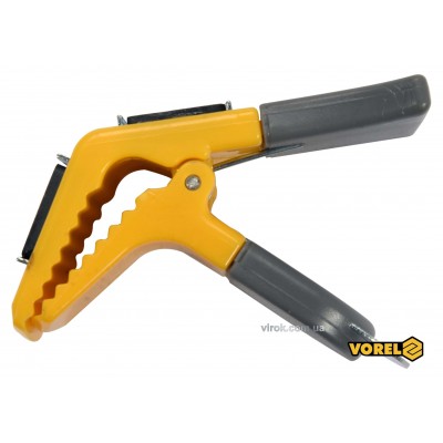 Держатель для кисти магнитный VOREL 90 мм пластиковая ручка пружинный зажим Держатель для кисти магнитный VOREL 90 мм пластиковая ручка пружинный зажим