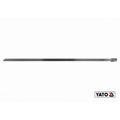 Хомут зажимной с нержавеющей стали YATO 4.6 х 200 мм 100 шт