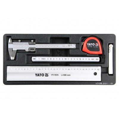 Вклад для инструментального шкафа YATO измерительные инструменты 5 шт
