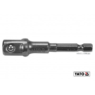 Держатель-адаптер торцевых головок YATO 1/2" 70 мм HEX- 1/4"