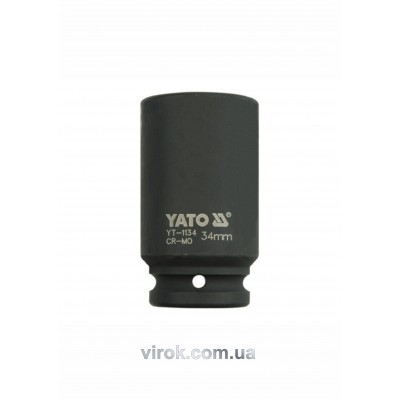 Головка торцевая ударная шестигранная YATO 3/4" М34 х 90 мм