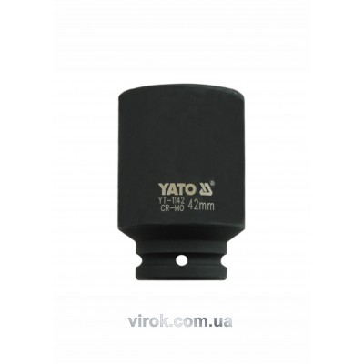 Головка торцевая ударная шестигранная YATO 3/4" М42 х 90 мм