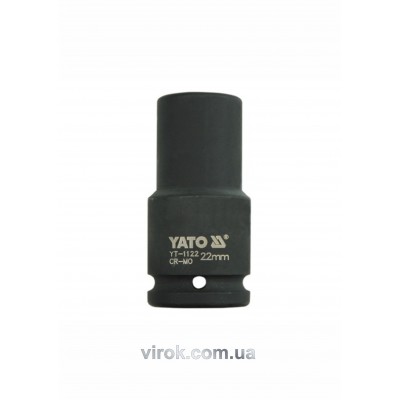 Головка торцевая ударная шестигранная YATO 3/4" М22 х 90 мм