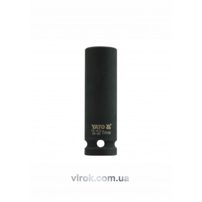 Головка торцевая ударная шестигранная YATO 1/2" М15 х 78 мм