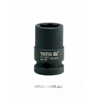 Головка торцевая ударная шестигранная YATO 1/2" М15 х 39 мм