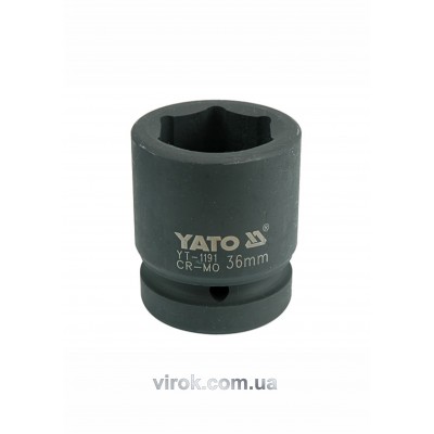 Головка торцевая ударная шестигранная YATO 1" М36 х 65 мм