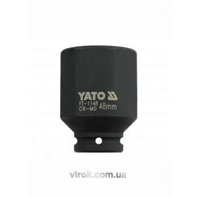 Головка торцевая ударная шестигранная YATO 3/4" M48 х 90 мм