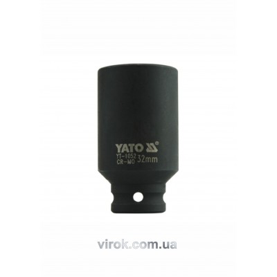 Головка торцевая ударная шестигранная YATO 1/2" М32 х 78 мм