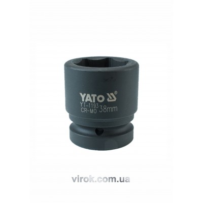 Головка торцевая ударная шестигранная YATO 1" М38 х 65 мм
