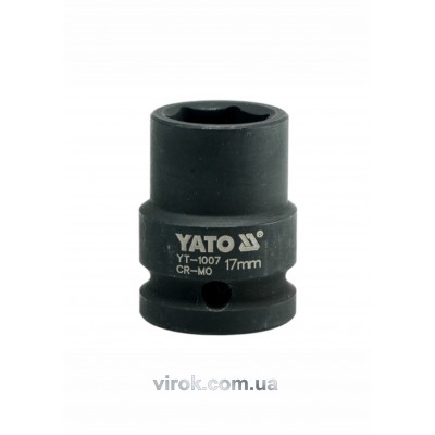 Головка торцевая ударная шестигранная YATO 1/2" М17 х 39 мм