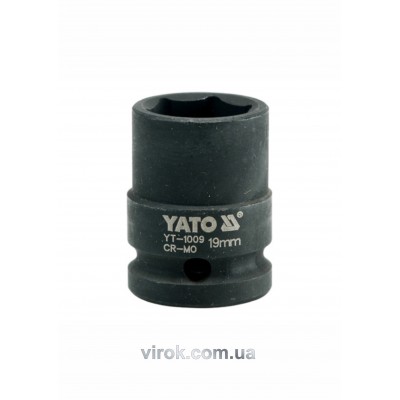 Головка торцевая ударная шестигранная YATO 1/2" M19 х 39 мм