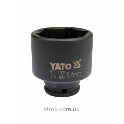 Головка торцевая ударная шестигранная для ступиц YATO 1/2" М52 х 72 мм