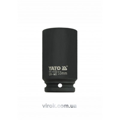 Головка торцевая ударная шестигранная YATO 3/4" М33 х 90 мм