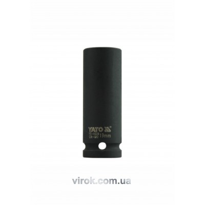 Головка торцевая ударная шестигранная YATO 1/2" М19 х 78 мм