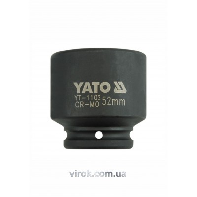 Головка торцевая ударная шестигранная YATO 3/4" М52 х 72 мм