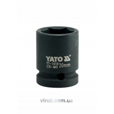 Головка торцевая ударная шестигранная YATO 1/2" М20 х 39 мм