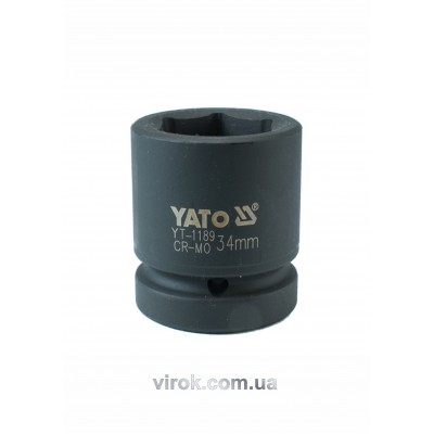 Головка торцевая ударная шестигранная YATO 1" М34 х 61 мм