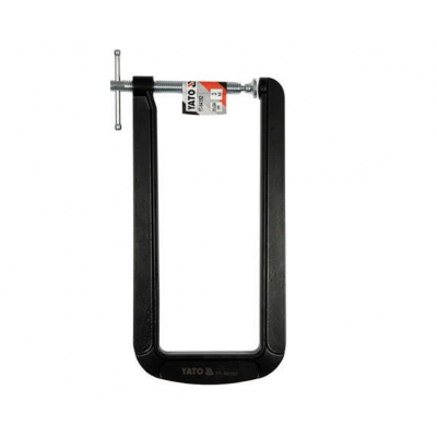 Струбцина з гвинтовим затискачем YATO, тип "С" глибока, 101х 304 мм