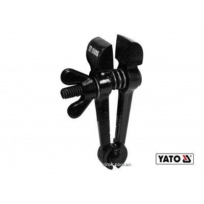 Ручные тиски стальные YATO 125 мм губки- 25 мм развод губок- 25 мм