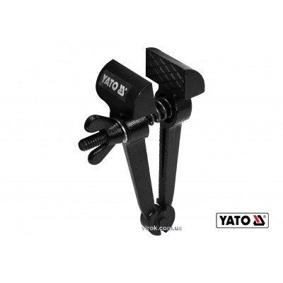 Ручные тиски стальные YATO 165 мм губки- 50 мм развод губок- 32 мм