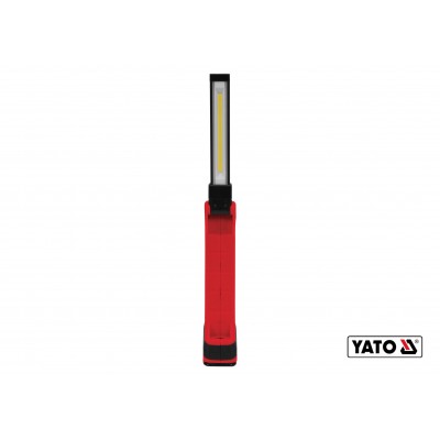 Лампа светодиодная аккумуляторная YATO YT-08517 (Li-Ion, 3.7 В, 2.2 Ач, 5+1 Вт, 500/250+40 лм)