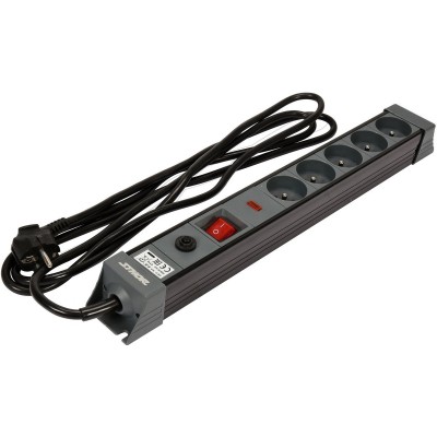 Удлинитель сетевой STHOR 72370 (l= 3 м, колодка- 5 гнезд и вкл, 3-жильный Ø=1,5 мм², с заземл. и защита)