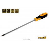 Отвертка крестовая ударная с шестигранным стержнем VOREL PH2 х 250 мм HRC 38-46 Cr-V Отвертка крестовая ударная с шестигранным стержнем VOREL PH2 х 250 мм HRC 38-46 Cr-V