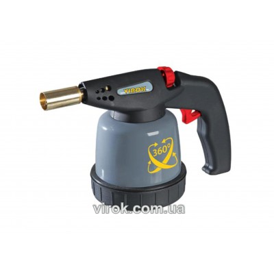 Газовая паяльная лампа с пьезоподжигом 360º TM VIROK под баллон 190 г Газовая паяльная лампа с пьезоподжигом 360º TM VIROK под баллон 190 г