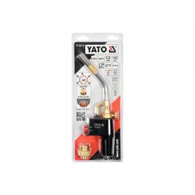 Газовая горелка с пьезозапалом YATO YT-36715 (2 кВт, 2800°С) Газовая горелка с пьезозапалом YATO YT-36715 (2 кВт, 2800°С)