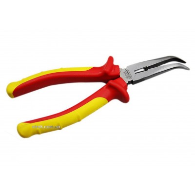 Щипцы изогнутые диэлектрические STANLEY "MaxSteel VDE 1000V" 200 мм