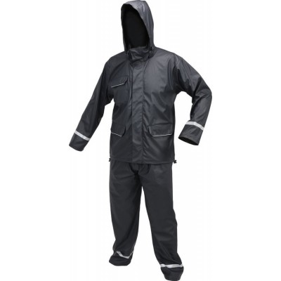 Костюм з капюшоном водонепроникний YATO,розм.S,100%поліестр покритий PU,3 кишені,з вент.отворами