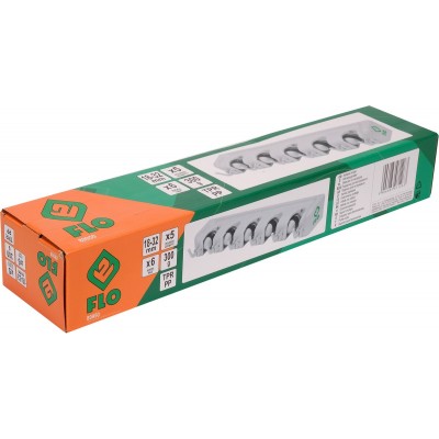 Вішалка для присадибного інвентара FLO, 6 гаків і 5 комірок з діапаз.- 18х 32 мм Вішалка для присадибного інвентара FLO, 6 гаків і 5 комірок з діапаз.- 18х 32 мм