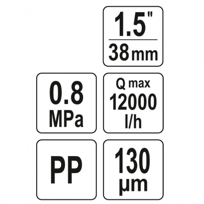 Фильтр водяной для оросительных систем FLO 88932 (присоединение- 1,5", фильтр- 130 мкм, 0,8 MPa) Фильтр водяной для оросительных систем FLO 88932 (присоединение- 1,5", фильтр- 130 мкм, 0,8 MPa)