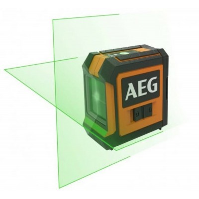 Нівелір лазерний AEG; дальність- 20 м, точність- 0,4 мм/1м, гориз. і вертик. зелені промені
