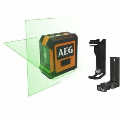 Нівелір лазерний з облад. AEG; дальність- 20 м, точність- 0,4 мм/1м, гориз. і вертик. зелені промені