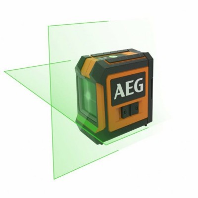 Нівелір лазерний з облад. AEG; дальність- 20 м, точність- 0,4 мм/1м, гориз. і вертик. зелені промені