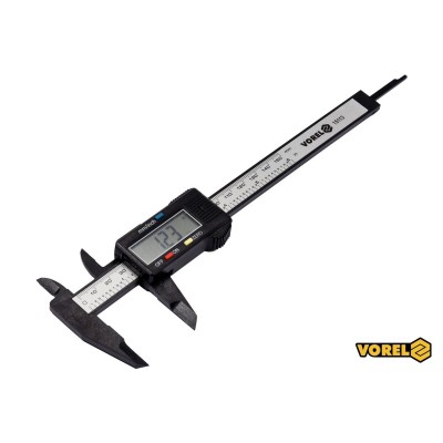 Штангенциркуль електронний VOREL l= 150 мм, роздільна здатн.- 0,1 мм, точність- 0,01 мм Штангенциркуль електронний VOREL l= 150 мм, роздільна здатн.- 0,1 мм, точність- 0,01 мм