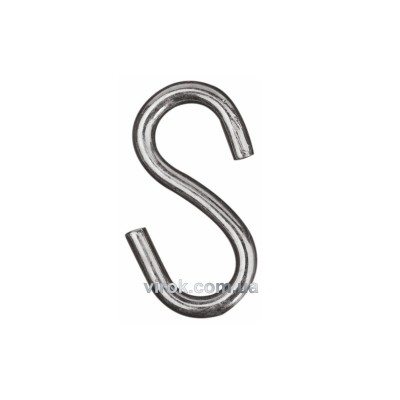 Крючок S-образный гальванический 4мм