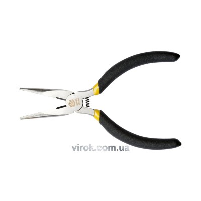 Щипці плоскі міні з ізольованими ручками VOREL, l= 125 мм  [12/120]