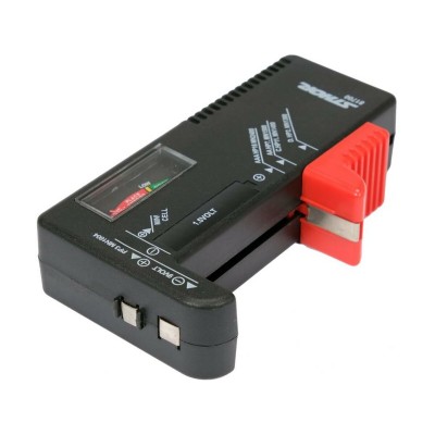 Тестер батареек аналоговый STHOR; все типы 1,5 В и 9 В